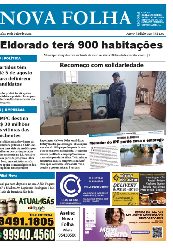 Eldorado terá 900 habitações