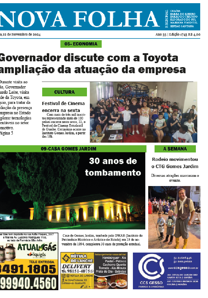 Governador discute com a Toyota ampliação da atuação da empresa